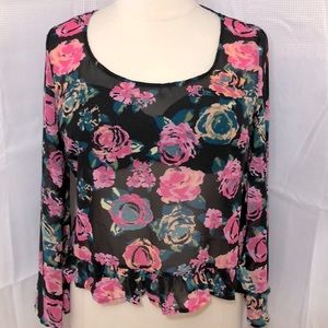 Cupids Diary High-Low Blouse. NWT